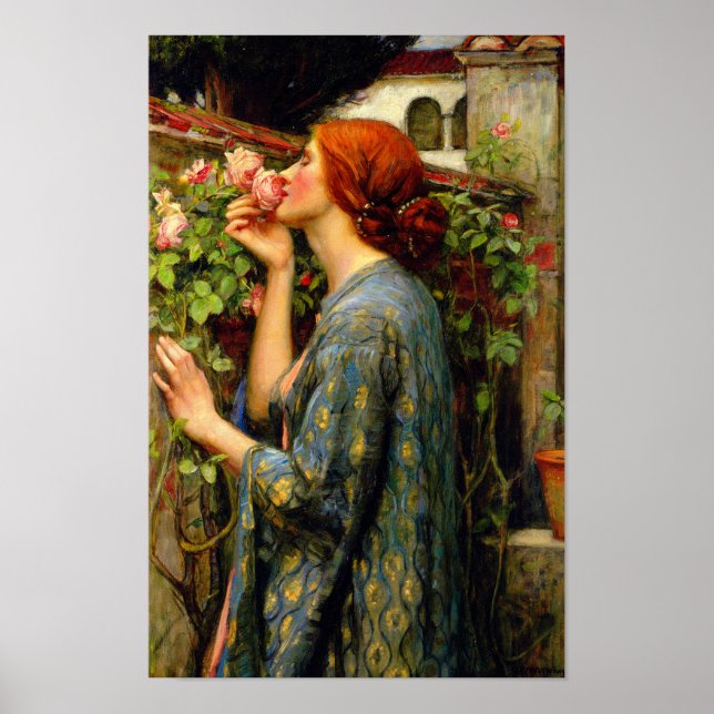 Poster Alma da Rosa John William Waterhouse (Frente)