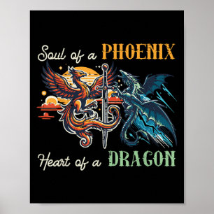 Poster Alma De Fantasia Do Dragão Cardíaco Ss Cute Ssnix