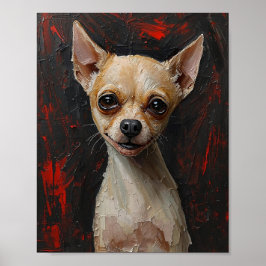 Poster Alma Desencadeada: Arte Canina Expressionista Mode