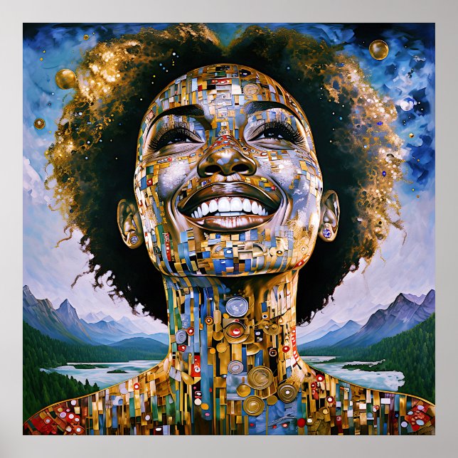 Poster "Alma Dourada, Céus Infinitos" (Frente)