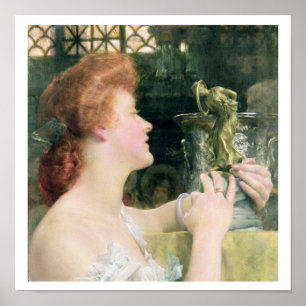 Poster Alma-Tadema a Hora dourada, 1908