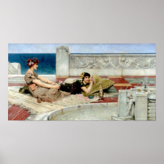 Poster Alma-Tadema - Adoradores do Amor (Frente)