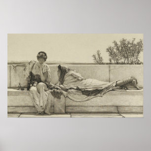 Poster Alma-Tadema - Condução Após 1878