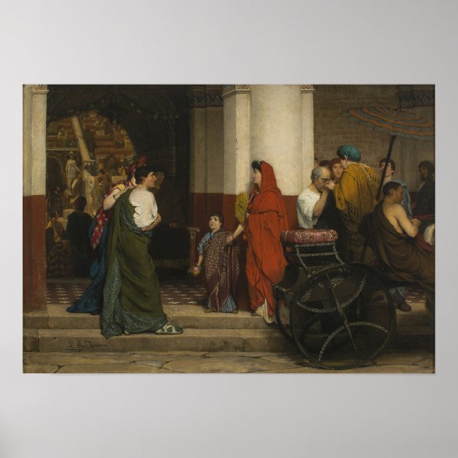 Poster Alma-Tadema - Entrada Do Teatro (Frente)