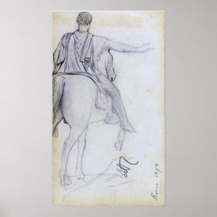 Poster Alma-Tadema - Estátua de Marco Aurélio