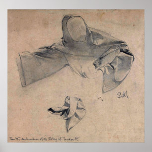 Poster Alma-Tadema - Estudos Para O Vestuário De Uma Flee