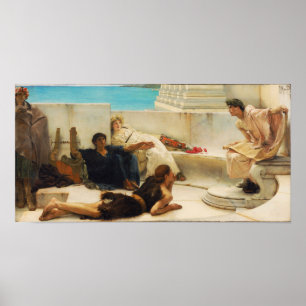 Poster Alma-Tadema - Lendo de Homero
