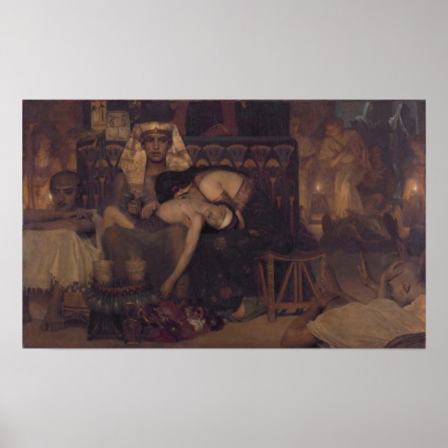 Poster Alma-Tadema - Morte do Primogênito do Faraó (Frente)