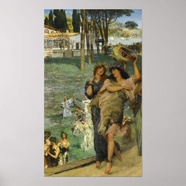 Poster Alma-Tadema - Na Estrada (Frente)