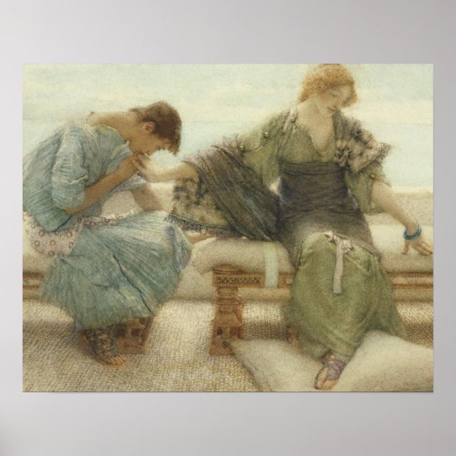 Pôster Alma-Tadema | Não me pergunte mais, 1886 (Frente)