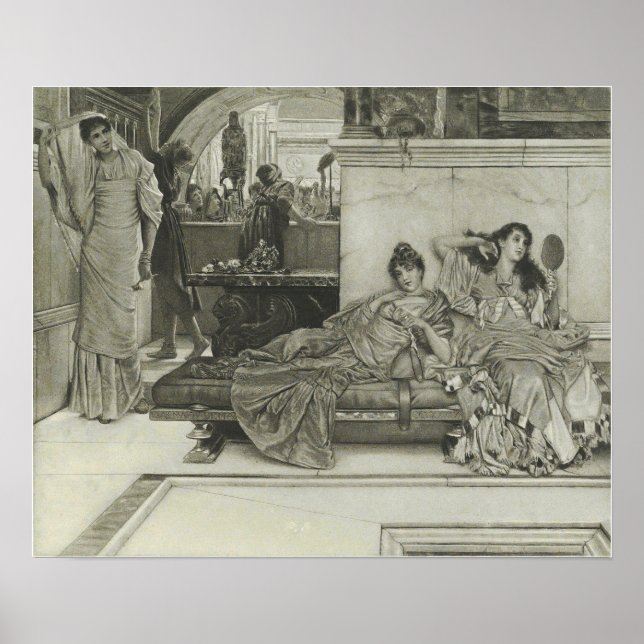 Poster Alma-Tadema - No Santuário De Vênus 1889 (Frente)