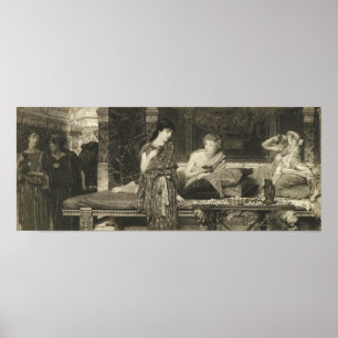 Poster Alma-Tadema - O Primeiro Curso, O Janta 1881