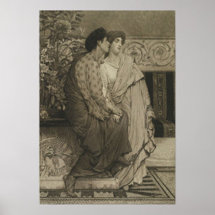 Poster Alma-Tadema - O Primeiro Sussurro Do Amor 1876