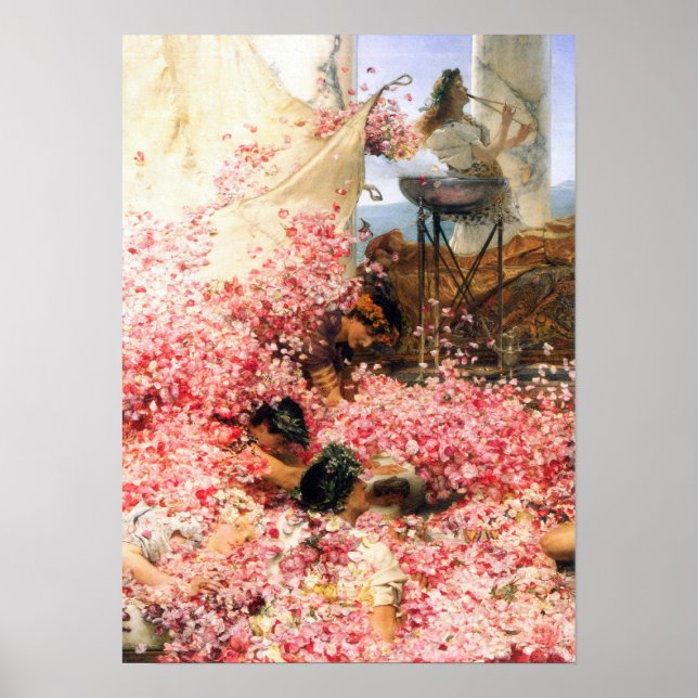 Poster Alma-Tadema - Os detalhes dos rosas de Heliogabalu (Frente)