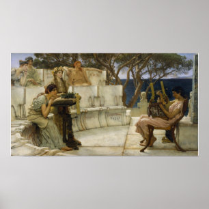 Poster Alma-Tadema - Sappho E Alcaeus