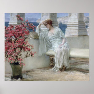 Poster Alma-Tadema   seus olhos é com seus pensamentos?