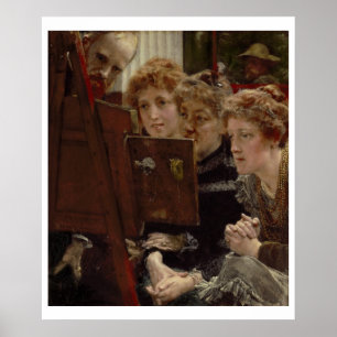 Pôster Alma-Tadema um o grupo da família, 1896