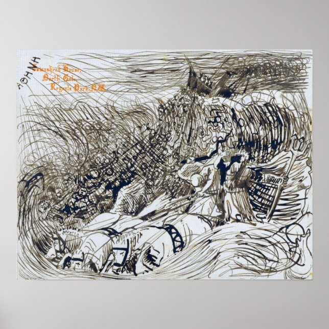 Poster Alma-Tadema - Vestígio E Netuno Em Wa... (Frente)