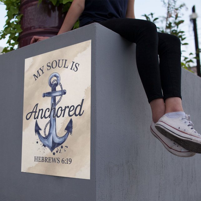 Poster Almas Ancoradas, Cabelos De Bíblia 6:19 Verso (Criador carregado)