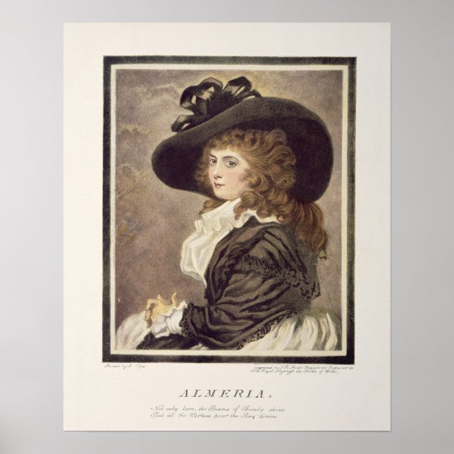 Poster Almeria, gravada e pub. por John Raphael (Frente)
