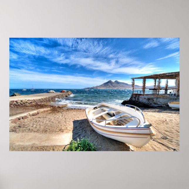 Pôster Almería, La Isleta Del Moro | Mar Mediterrâneo (Frente)