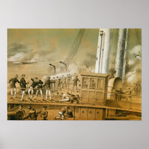 Poster Almirante Amedee Anatole Courbet