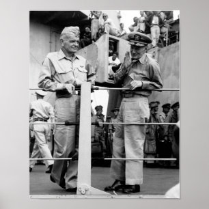 Poster Almirante Bull Halsey e Almirante McCain