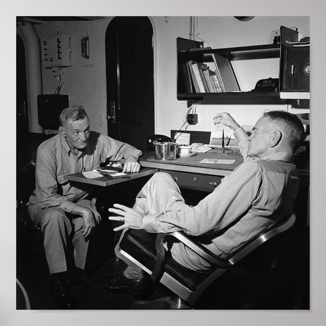 Poster Almirante McCain e Bull Halsey - USS New Jersey (Frente)