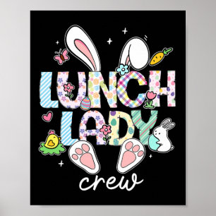 Poster Almoçando Lady Crew Engraçado Almoço Páscoa de Lad