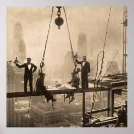 Poster Almoço dos Trabalhadores de Ferro no 32º Andar 