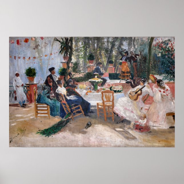 Poster Almoço durante La Feria em Granada | Hugo Birger (Frente)