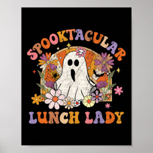 Poster Almoço Spooktacular Lady Happy Halloween Mat Spook