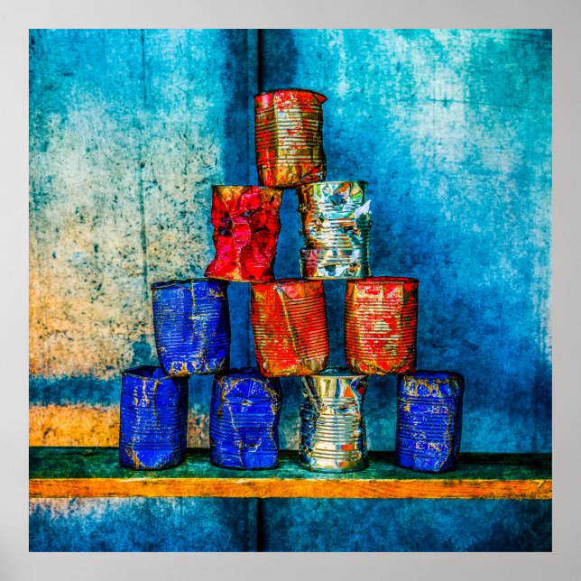 Pôster Almofadas - Refeição Quadrada (Frente)