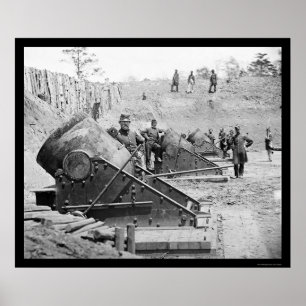 Poster Almofarizes do Seacoast em Yorktown, VA 1862