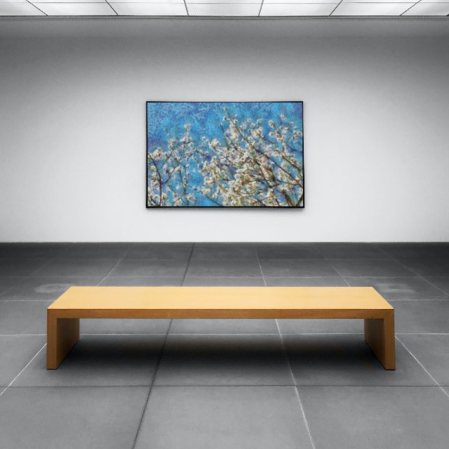 Poster Almond Blossom and Blue Sky In Dotted Art Style (Criador carregado)