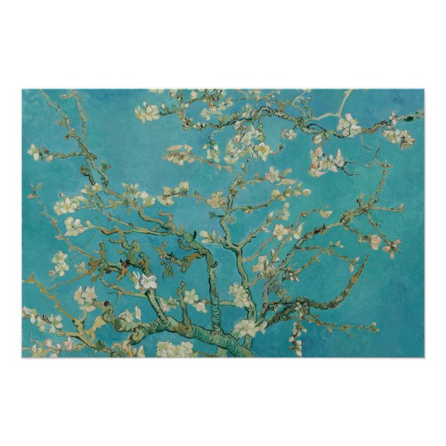 Pôster Almond Blossom, Oil Painting, Vincent Van Gogh (Frente)