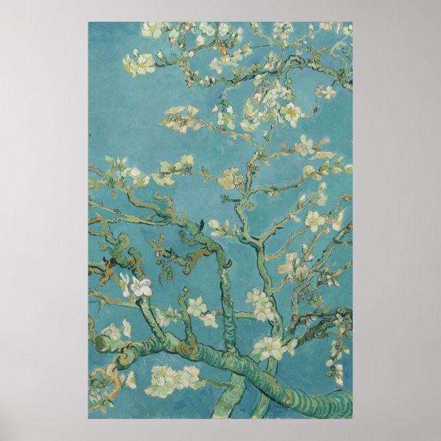 Poster Almond Blossom Vincent van Gogh 1890 (Frente)