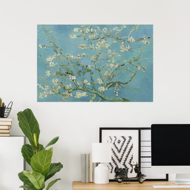 Poster Almond Blossoms por Vincent van Gogh (Escritório em casa)