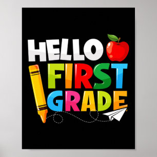 Poster Alô, 1º Grau De rua De Volta À Escola
