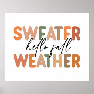 Poster Alô Fall   Clima De Sweater