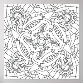 Poster Alô Primavera: Página Coloração do Felz pascoa