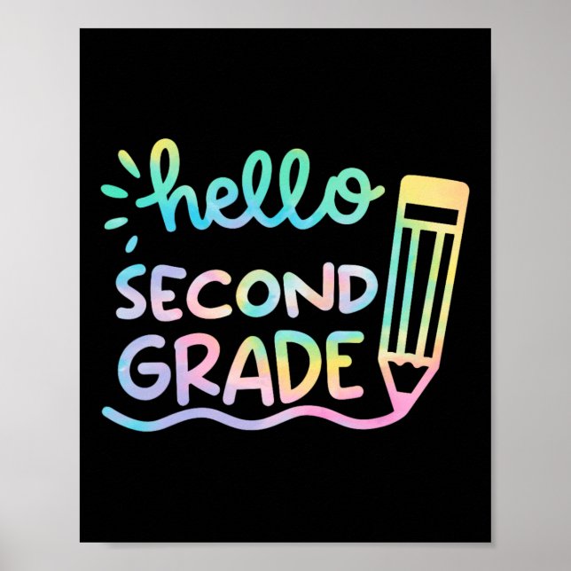 Poster Alô, segundo Grau Tie Dye Professores Crianças de  (Frente)
