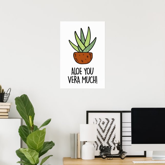Poster Aloe Vera (Escritório em casa)