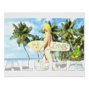 Pôster Aloha 01 Glossy