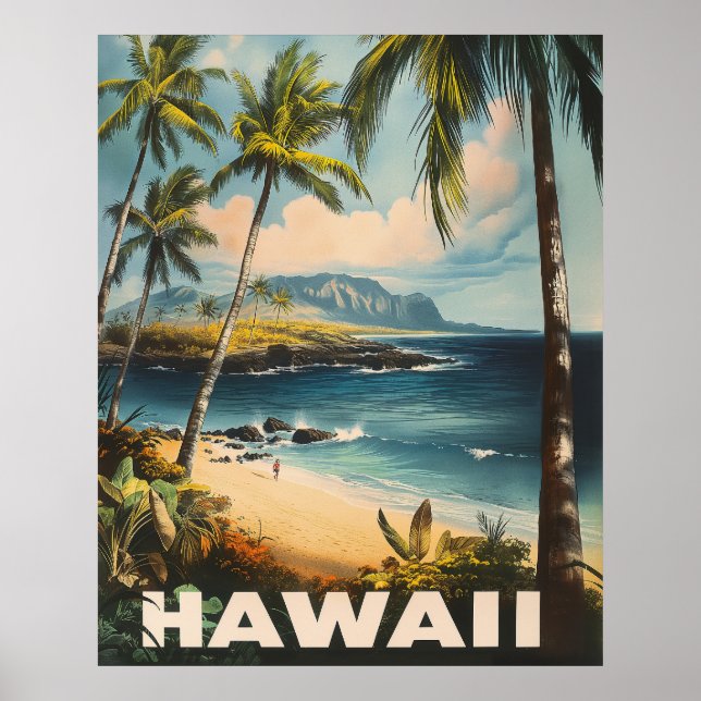 Poster Aloha Awaits: Uma Vintage Hawaii (Frente)