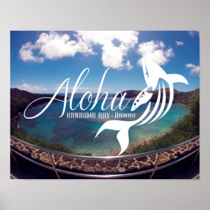 Pôster Aloha baía Havaí de Hanauma
