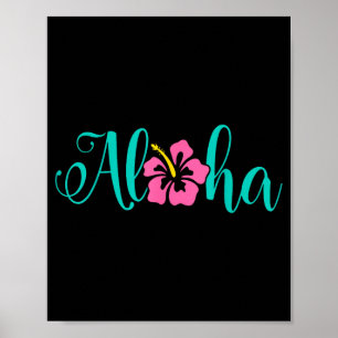 Poster Aloha havaí da ilha - sinta o aloha