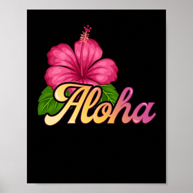 Poster AlOHA Hawaii Da Ilha Summer Beach (Frente)