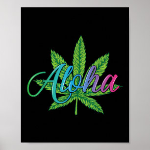 Poster Aloha Hawaii Folha Da Ilha - Aloha Espírito