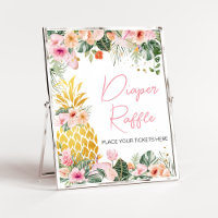 Aloha Pineapple Chá de fraldas Raffle